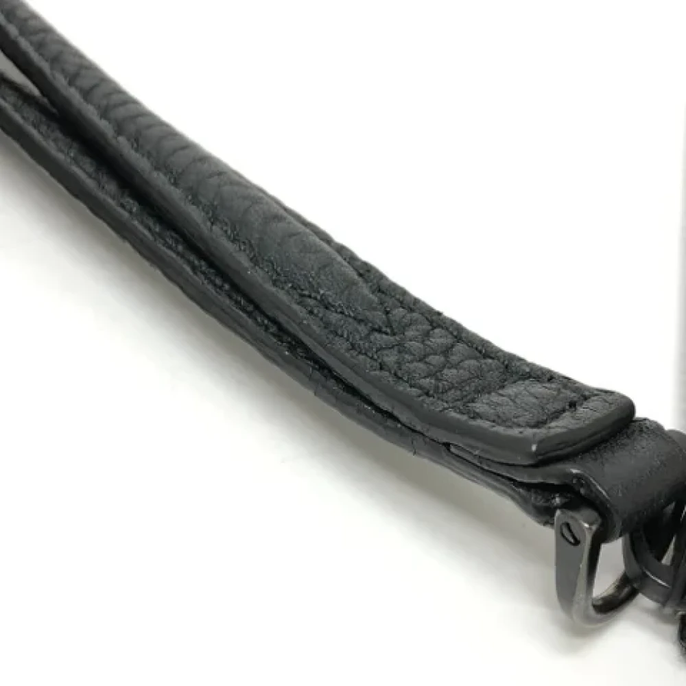 Salvatore Ferragamo Pre-owned Leather clutches Black Heren