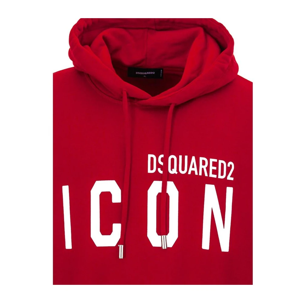 Dsquared2 Comfortabele Katoenen Trui Red Heren