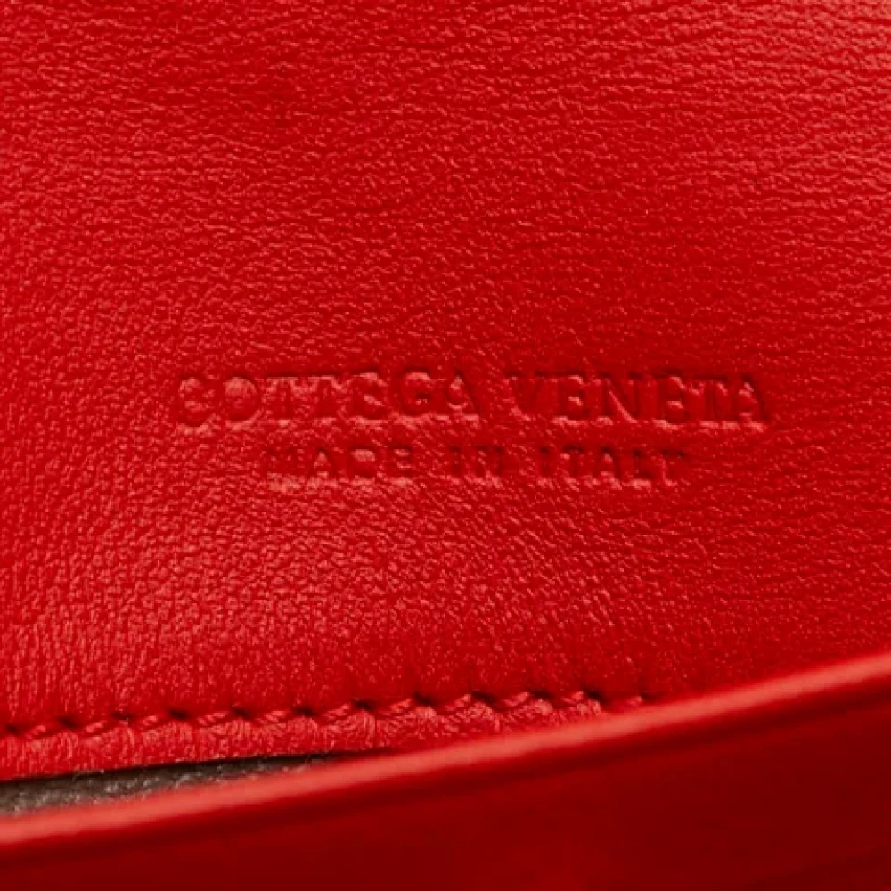 Bottega Veneta Vintage Pre-owned Leather wallets Red Dames