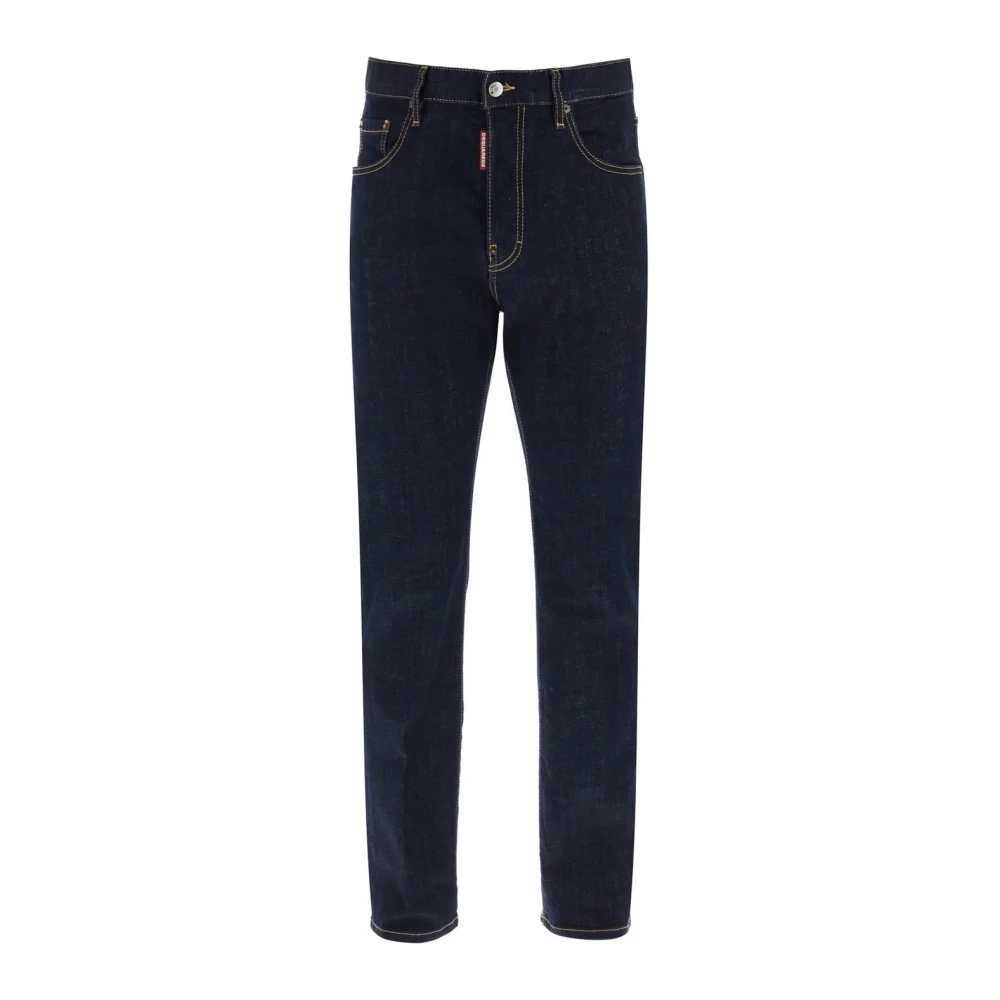 Dsquared2 Denim Jeans met Logodetail Blue Heren