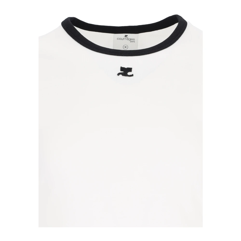 Courrèges Witte T-shirt Collectie White Heren