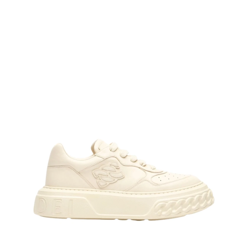 Casadei Off Road Leather Sneakers Dames Schoenen Beige