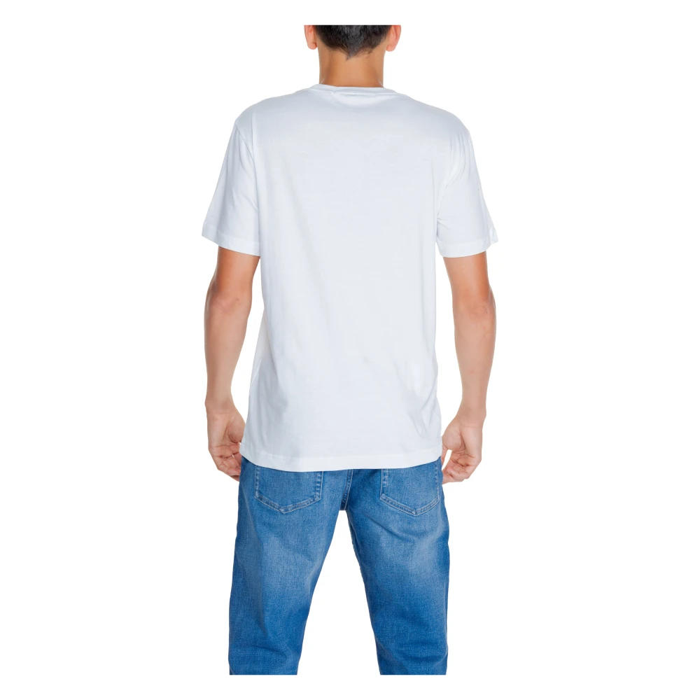 Calvin Klein Jeans Grid Box Tee Herfst Winter Collectie White Heren