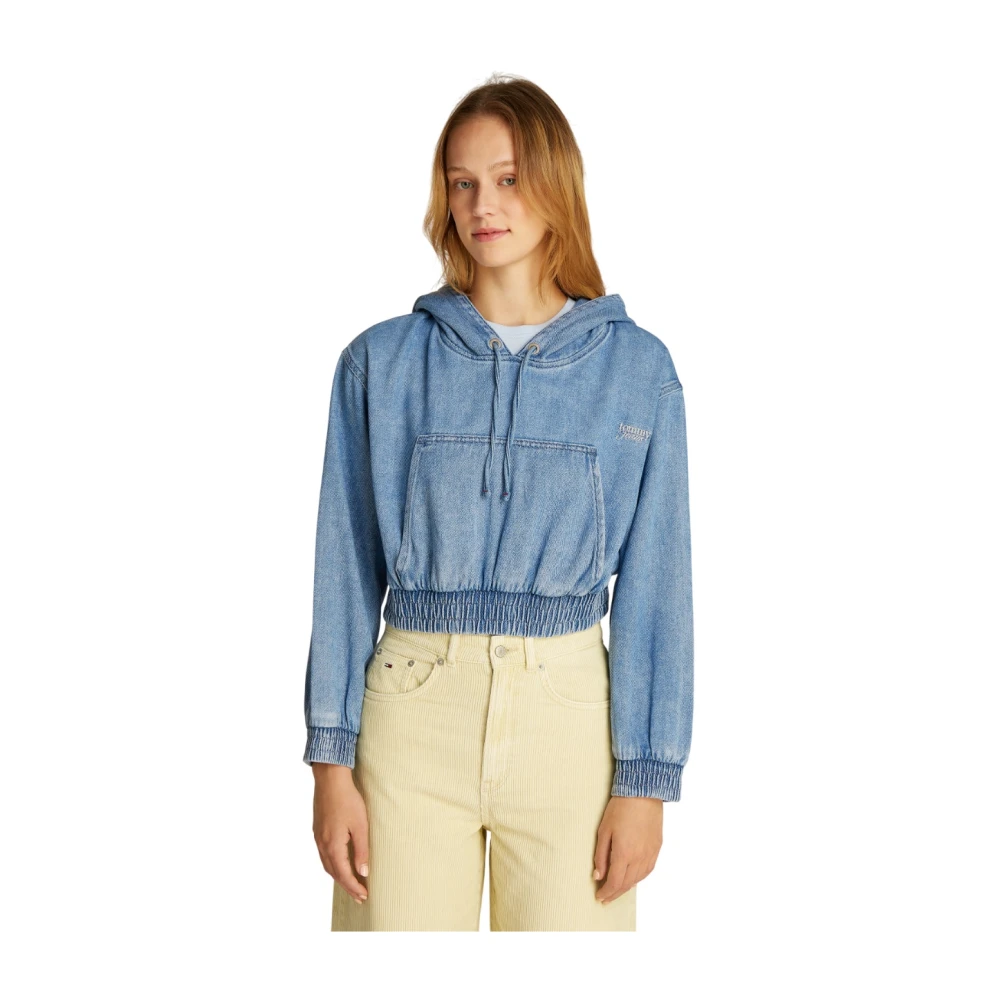 Tommy Jeans Blauwe Sweatshirt voor Vrouwen Blue Dames