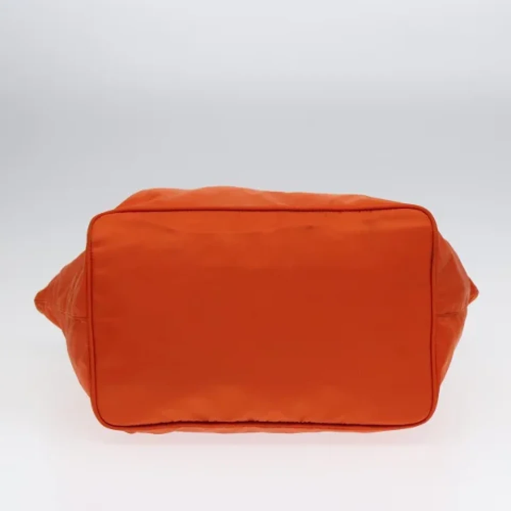 Prada Vintage Pre-owned Leather totes Orange Dames