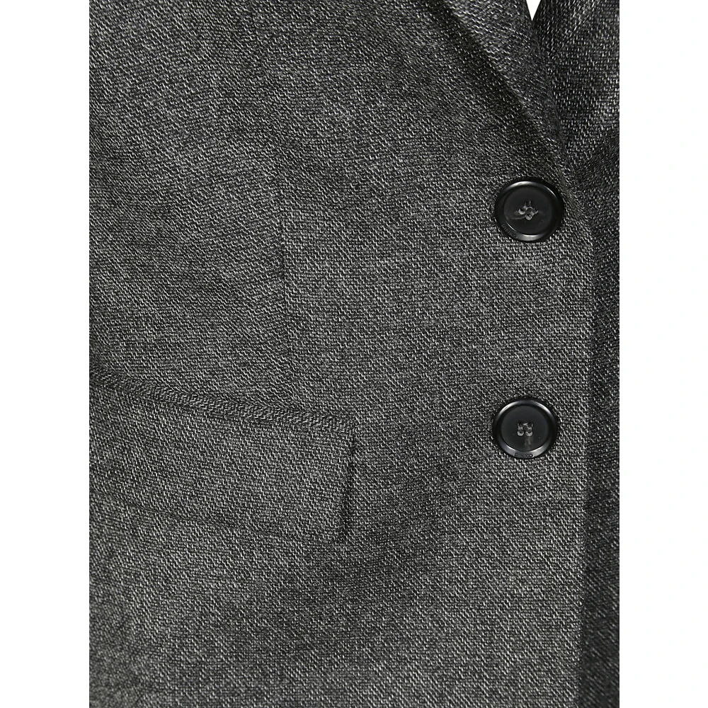 pinko Flanellen Jas Zout en Peper Gray Dames