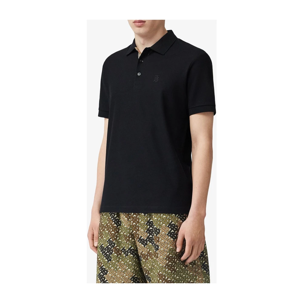 Burberry Zwarte T-shirts en Polos Black Heren