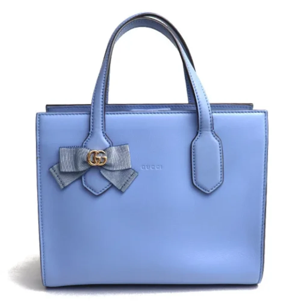 Gucci Vintage Pre-owned Fabric gucci-bags Blue Dames