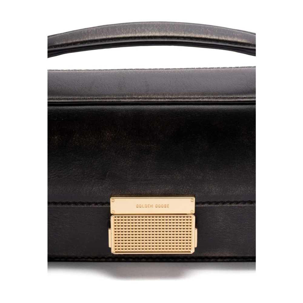 Golden Goose Zwarte Venezia Kleine Leren Tas Black Dames