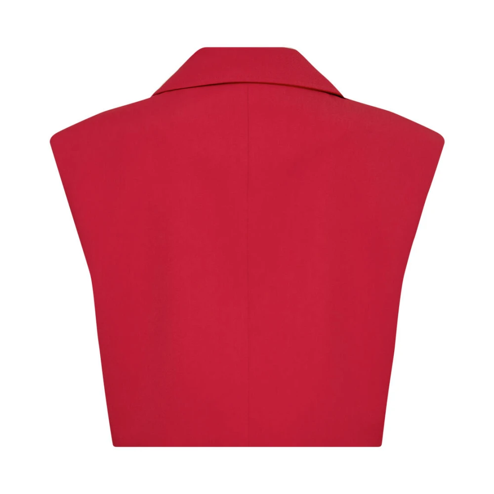Co'Couture Crop Waistcoat 30243 Cadeau Stijl Orange Dames