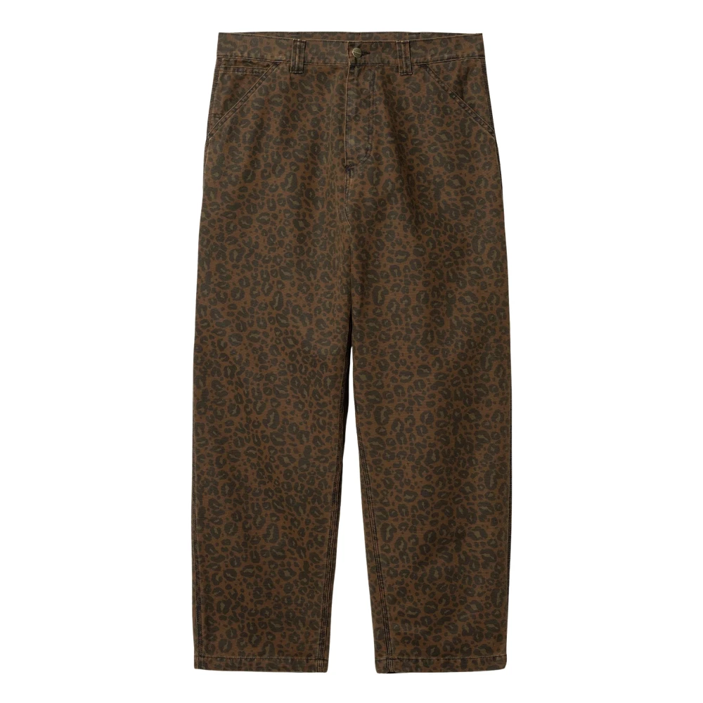 Carhartt WIP Broek met Luipaardprint van Canvas Brown Heren