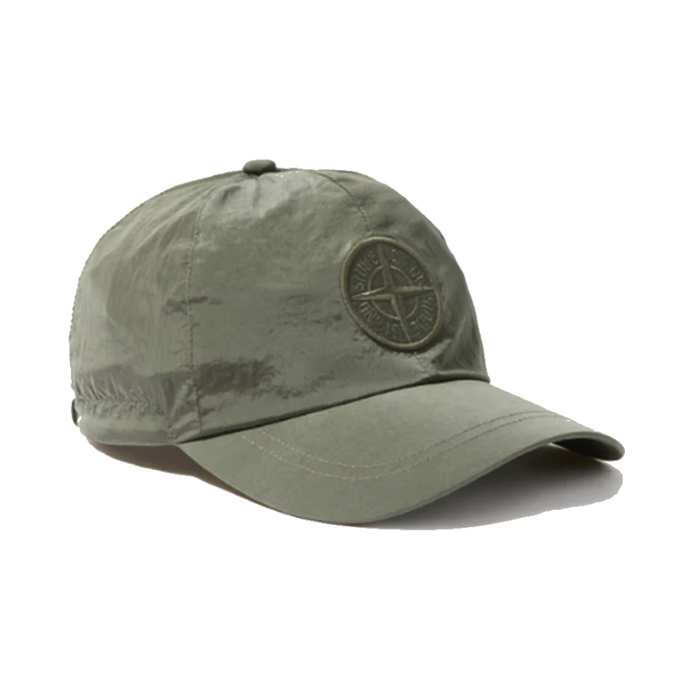 Stone Island Verstelbare trekkoord 6-panel pet in Econyl Green Heren
