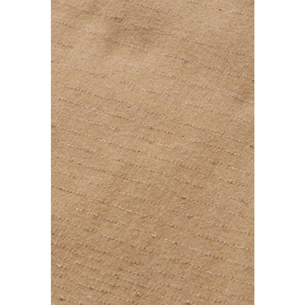 PESERICO Cape in wol kasjmier en pailletten Brown Dames