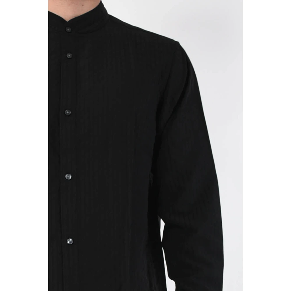 Emporio Armani Formal Shirts Black Heren