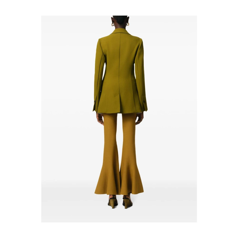 Ami Paris Groene jas met voorknoopsluiting Green Dames