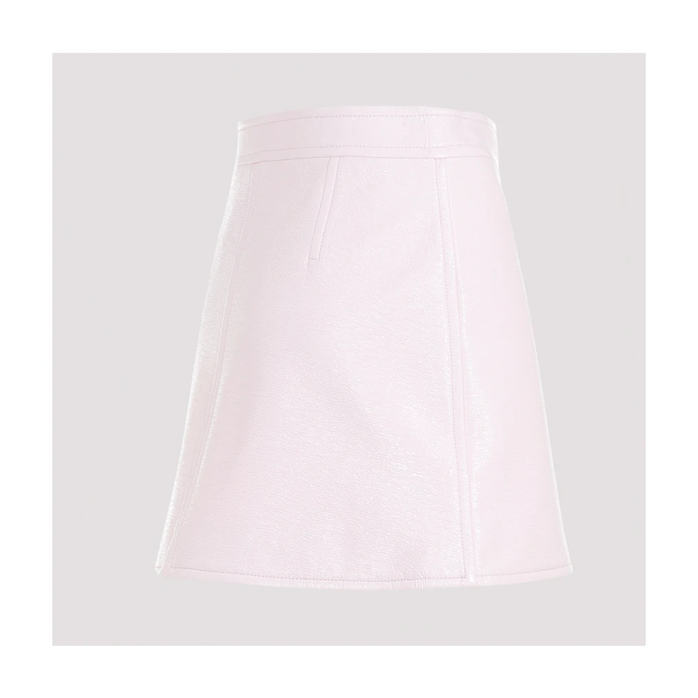 Courrèges Roze & Paarse A-Lijn Mini Rok Pink Dames