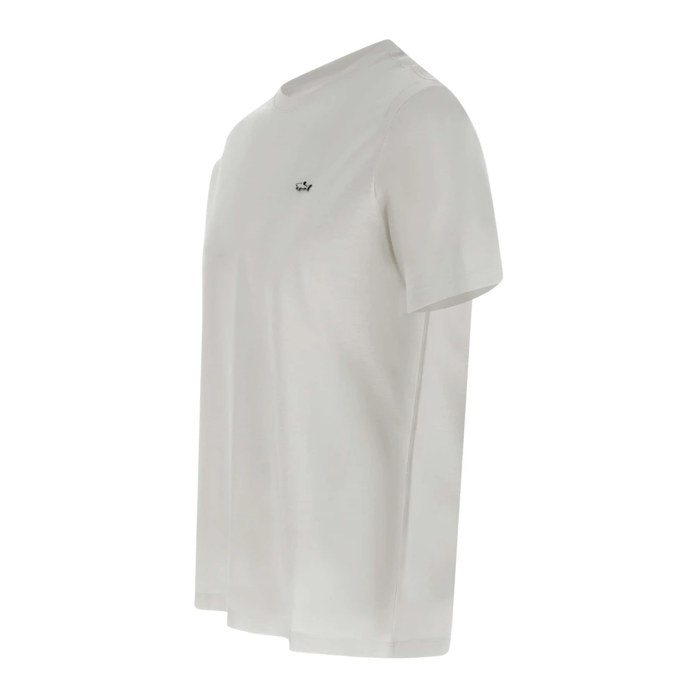 PAUL & SHARK Luxe Wit T-shirt met Ronde Hals White Heren