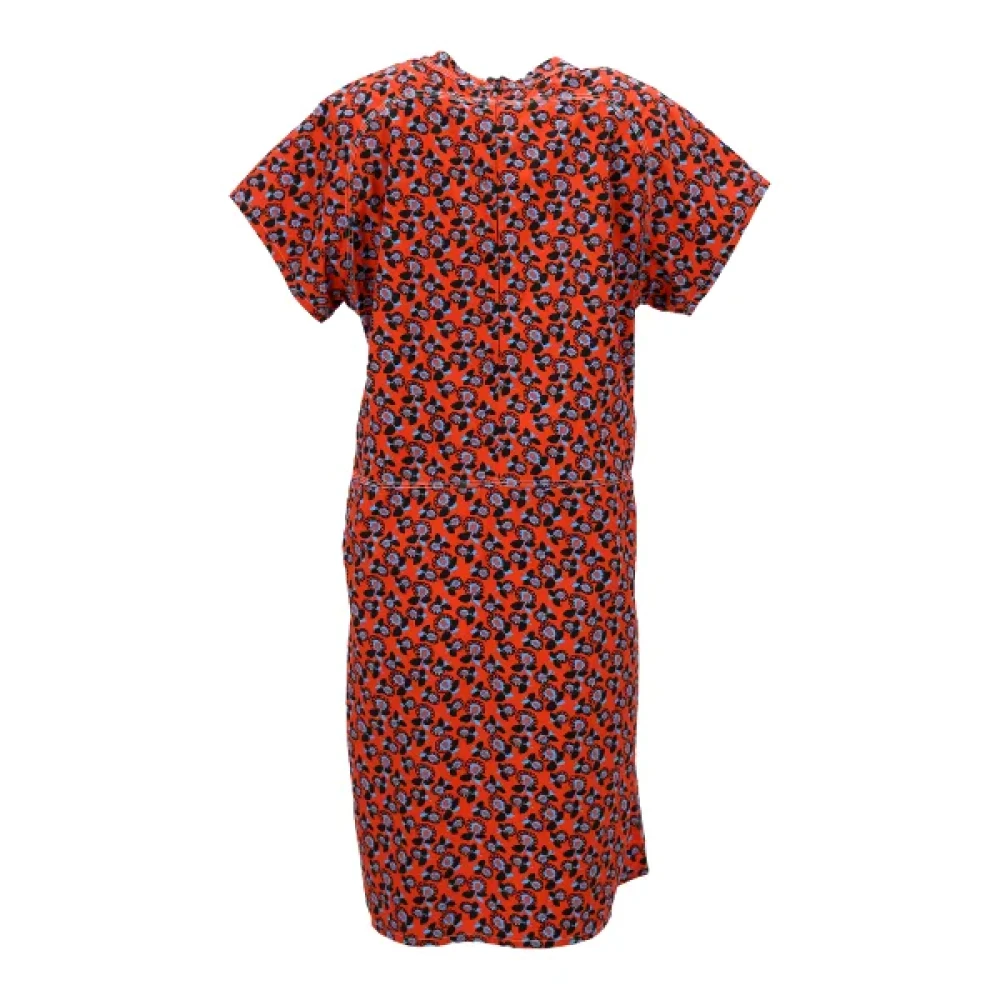 Marni Pre-owned Cotton dresses Orange Dames
