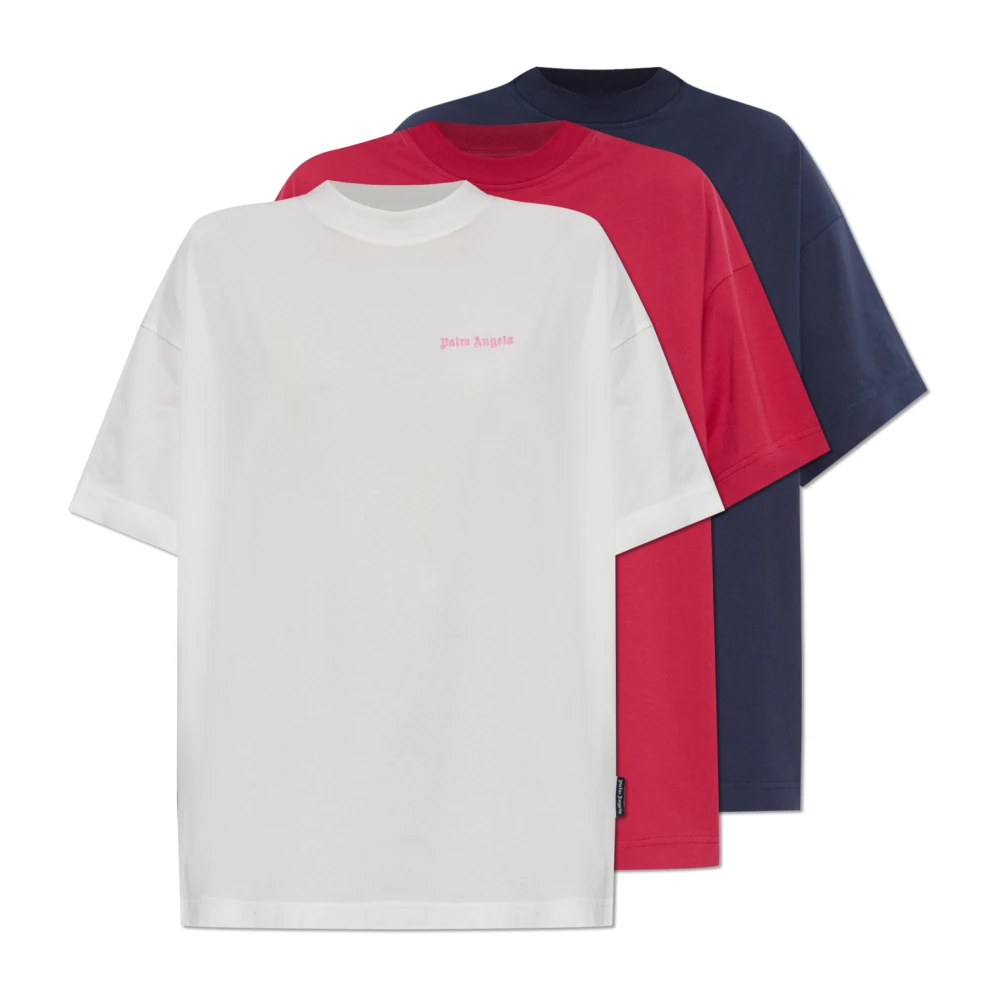 Palm Angels Damen Multicolor Dreierpack T-Shirts