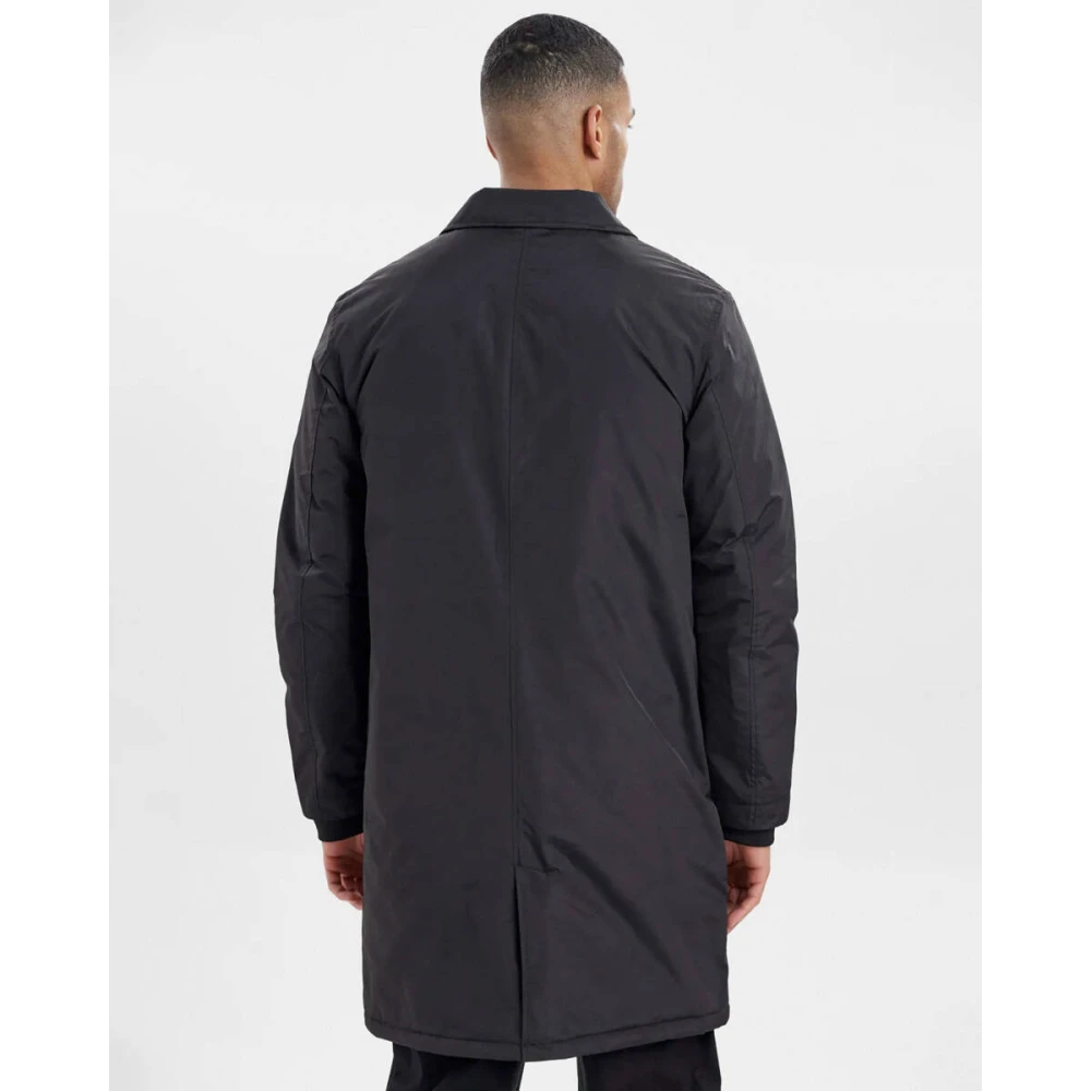 Resteröds Trenchcoat in klassieke stijl Black Heren