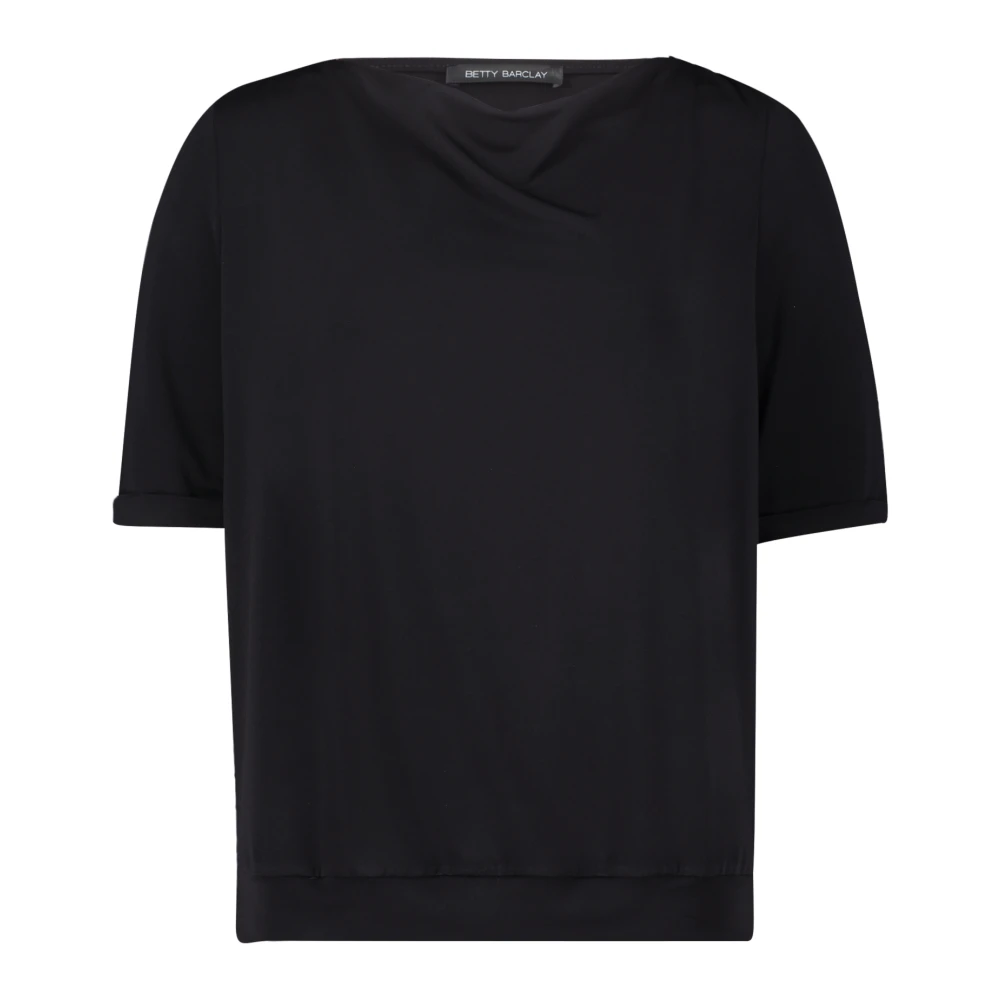 Betty Barclay Printshirt met Watervalhals Black Dames
