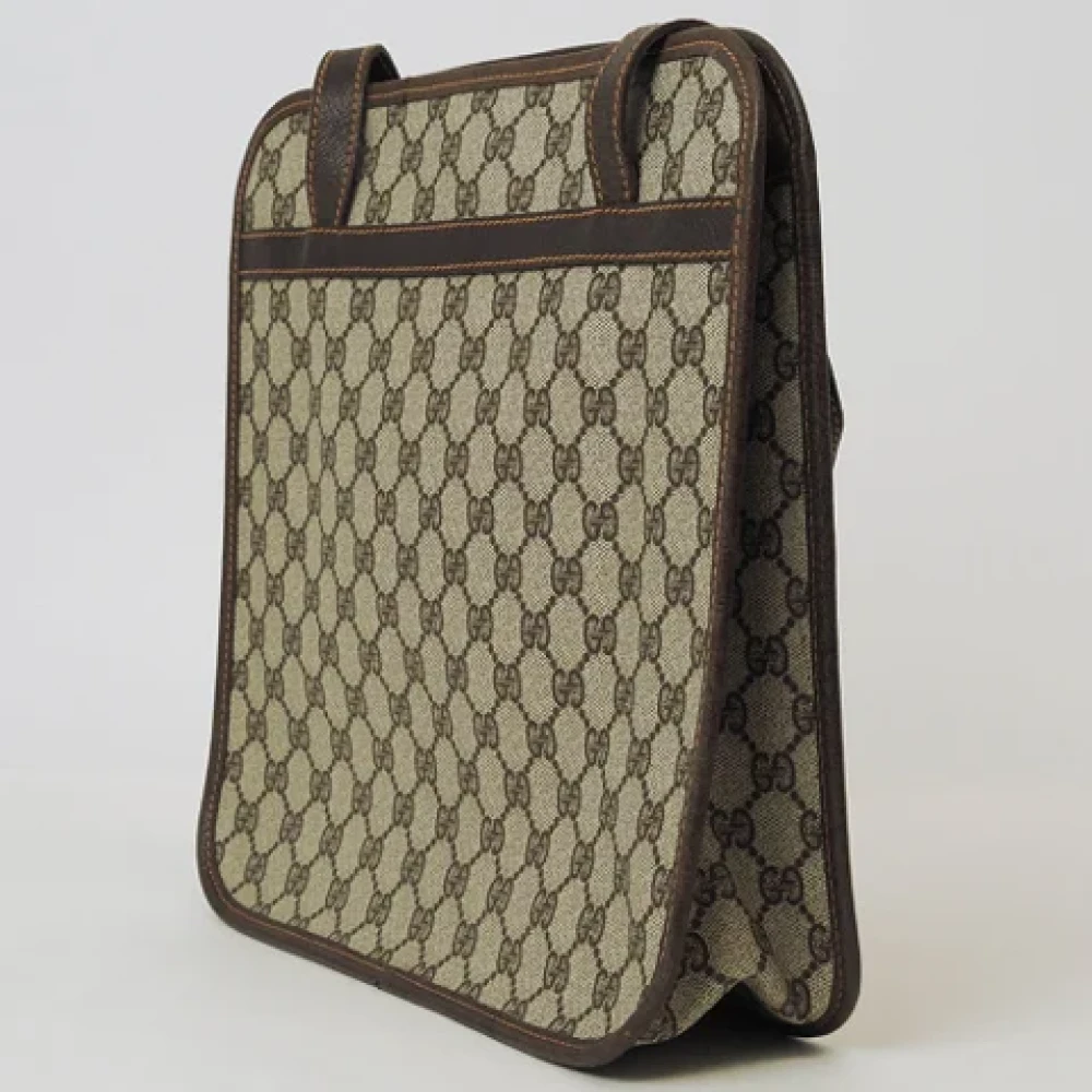 Gucci Vintage Pre-owned Leather shoulder-bags Beige Dames