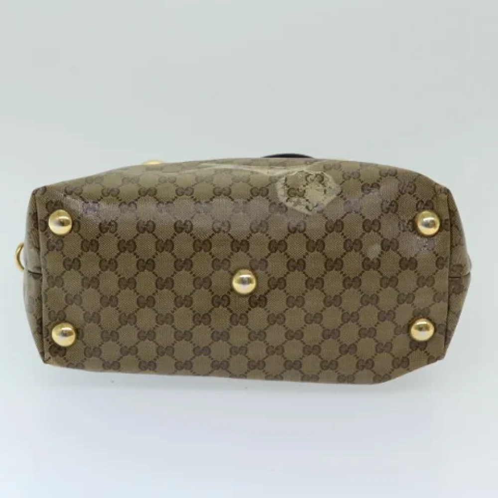 Gucci Vintage Pre-owned Coated canvas totes Beige Dames