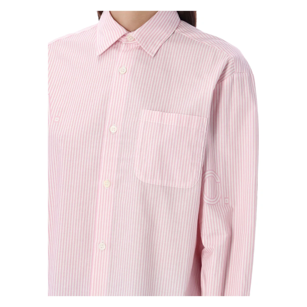 A.p.c. Roze Gestreepte Sela Shirt Pink Dames