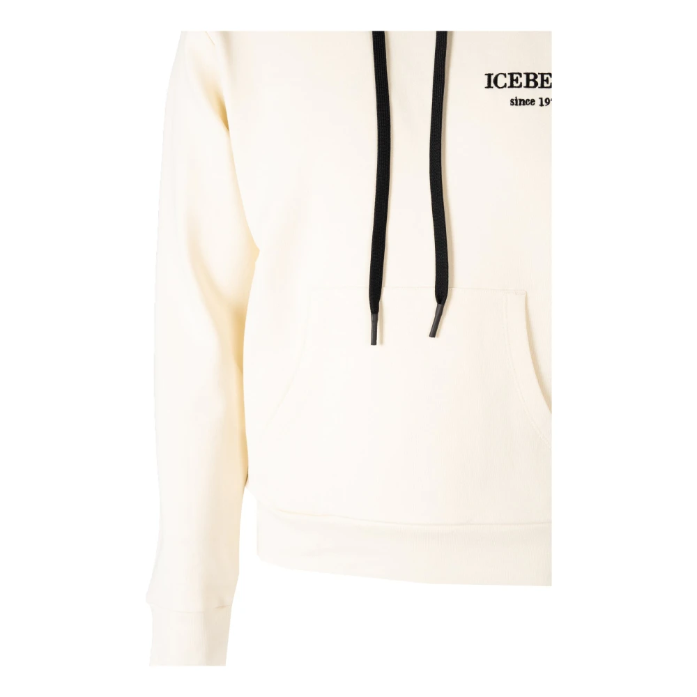 Iceberg Elegante Hoodie Beige Heren