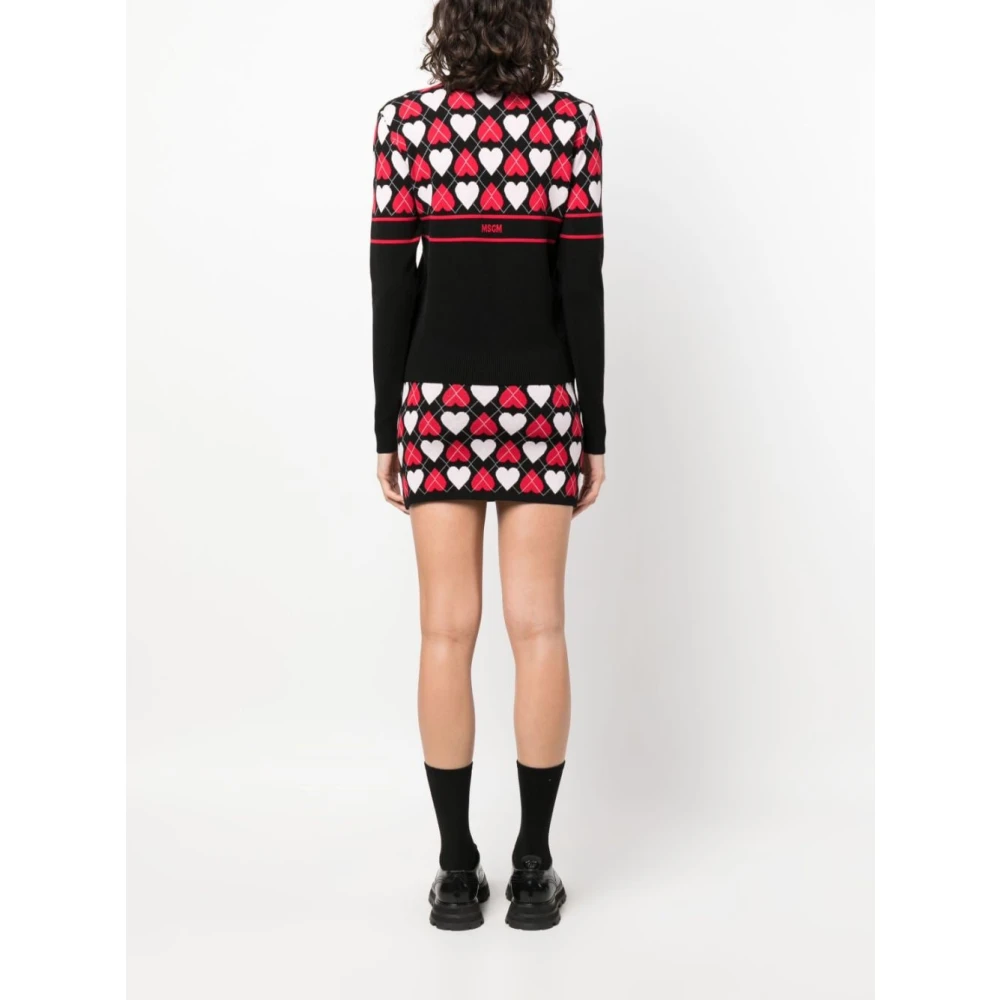 Msgm Knitted Dresses Multicolor Dames