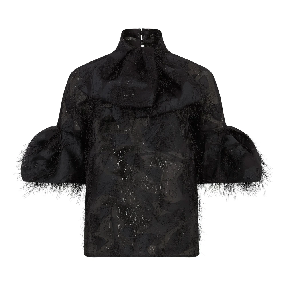 Nina Ricci Lavaliere Shirt With Cocoon Black Dames