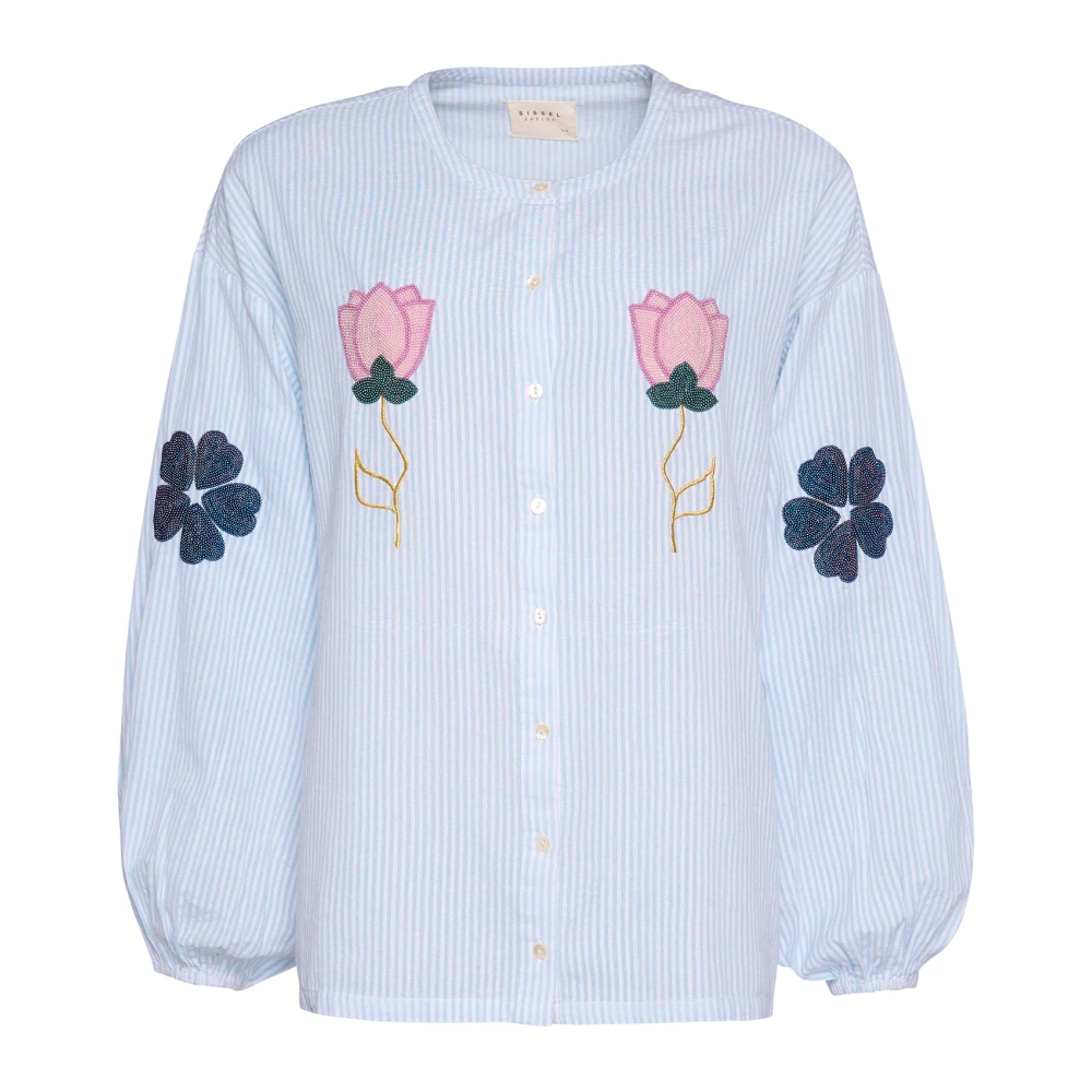 Sissel Edelbo Caro Katoenen Shirt Blue Dames