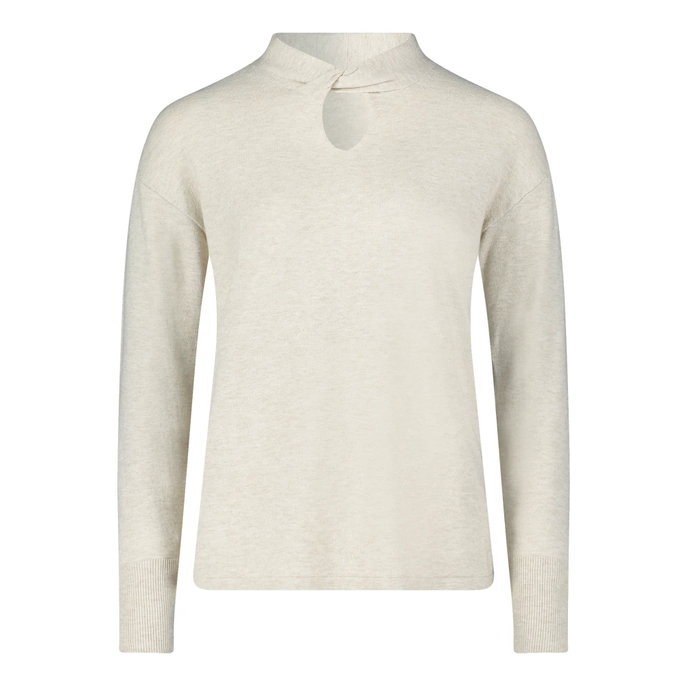 Betty Barclay Fijngebreide trui met strik knoop Beige Dames