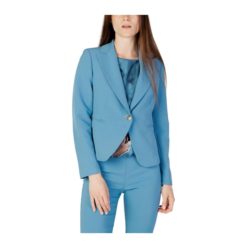 RINASCIMENTO Turquoise Polyester Blazer Blue Dames