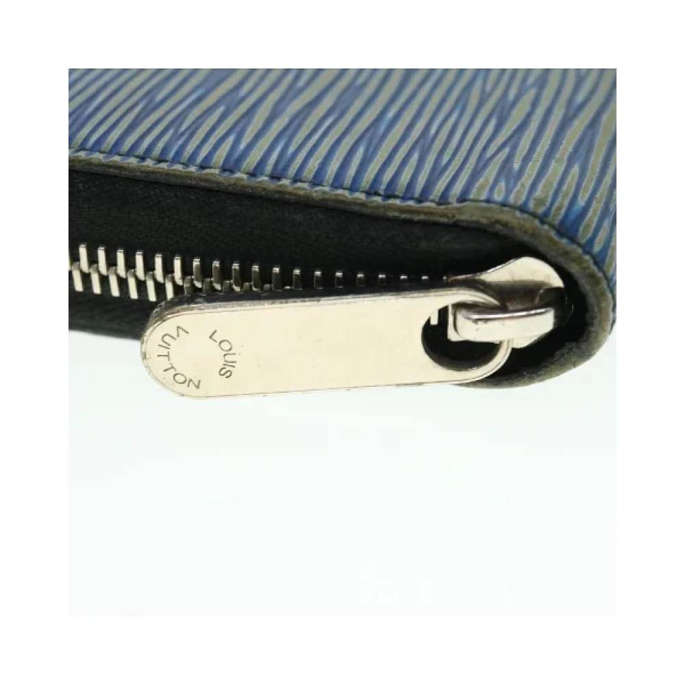 Louis Vuitton Vintage Pre-owned Leather wallets Blue Dames