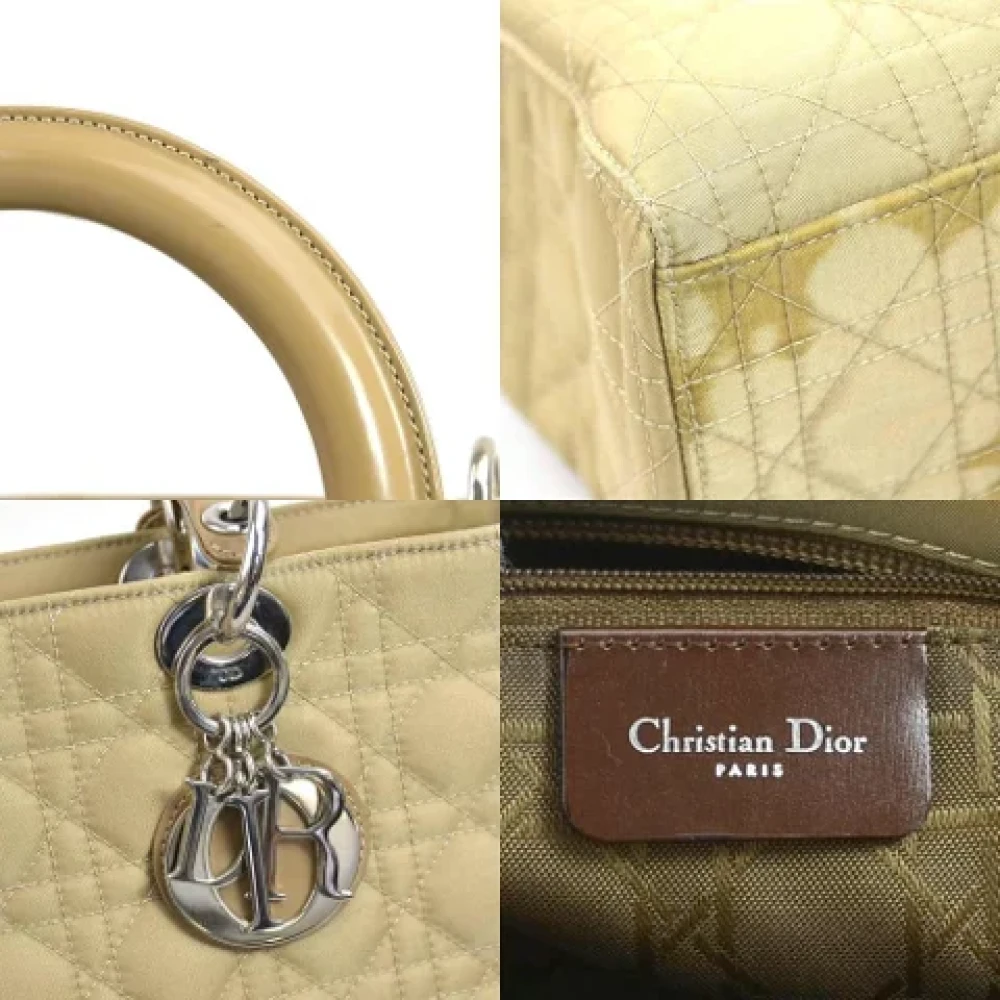 Dior Vintage Pre-owned Fabric dior-bags Yellow Dames