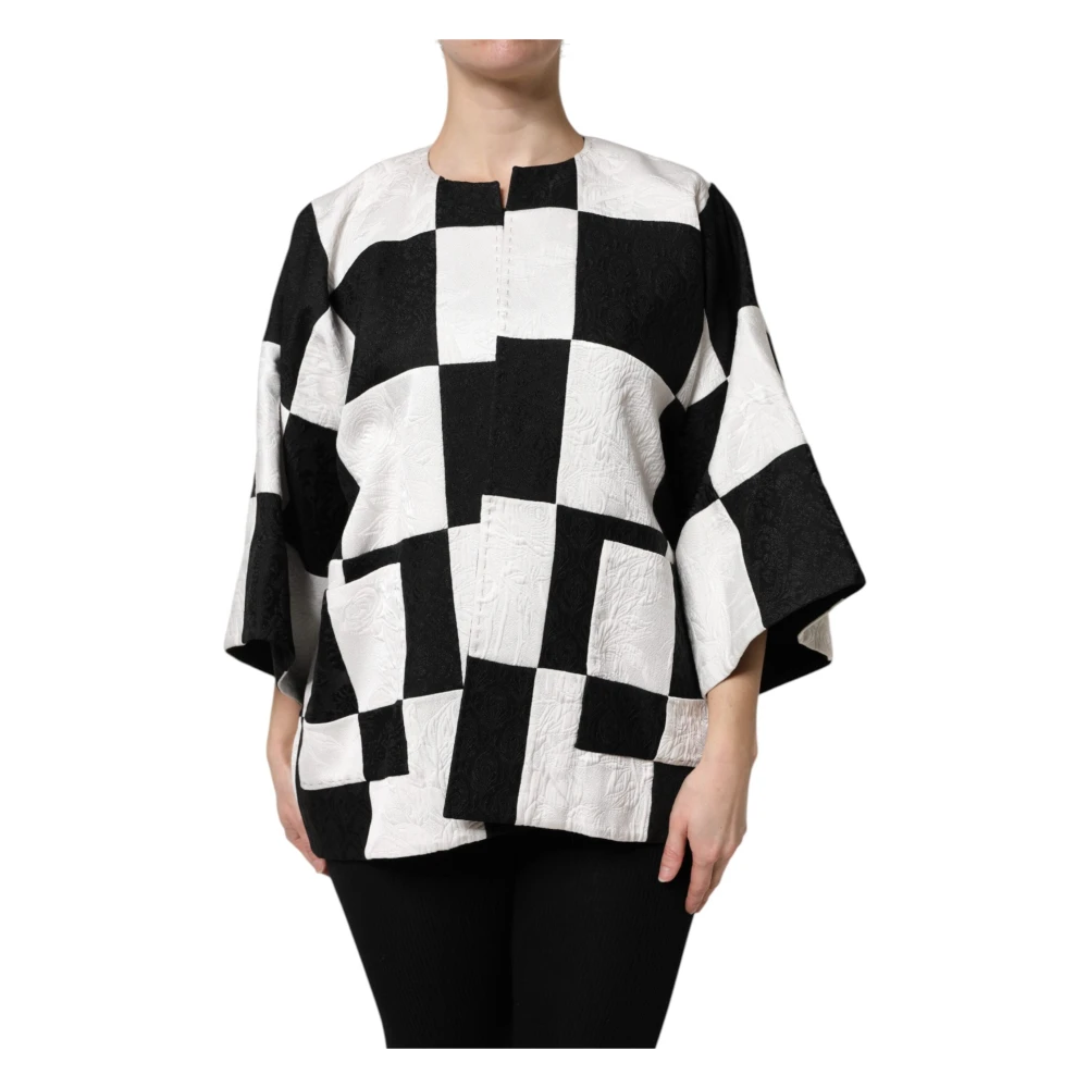 Dolce & Gabbana Women's Patchwork Jacquard Blazer Jacket