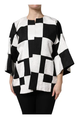 Patchwork Jacquard Blazer Jacket