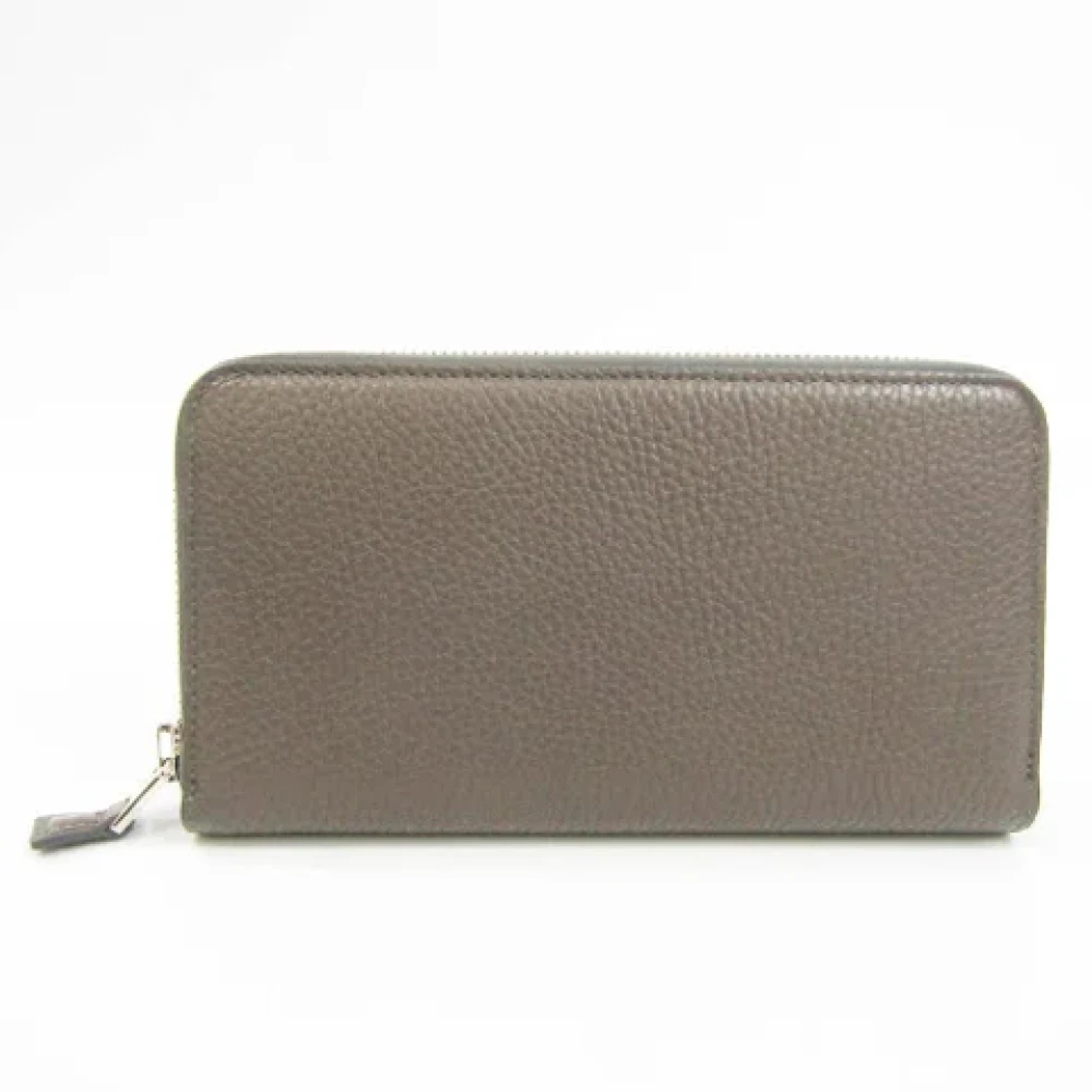 Tom Ford Pre-owned Leather wallets Gray Dames