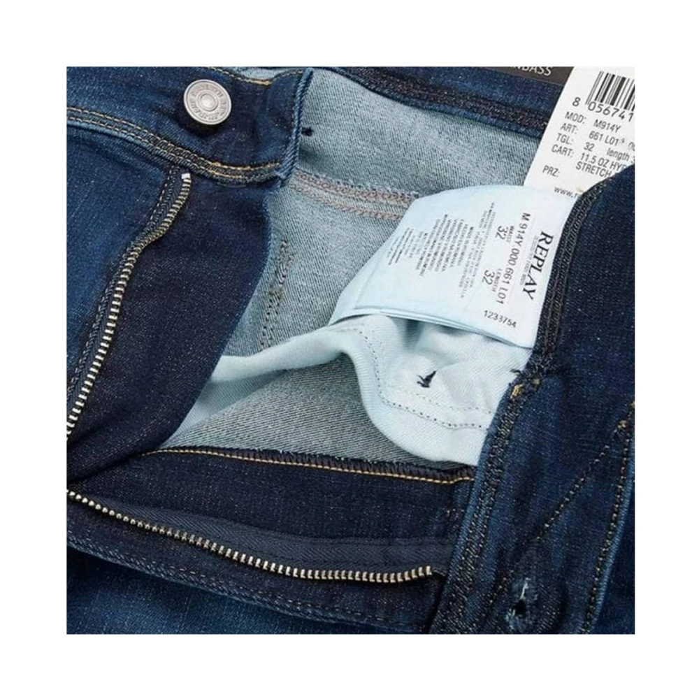 Replay Slim-fit Jeans Blue Heren