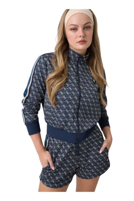 Allover Jacquard Full Zip Jacket