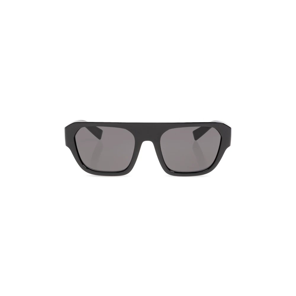 Dolce & Gabbana Black Sunglasses, Male, 54 Mm, Rectangular Sunglasses