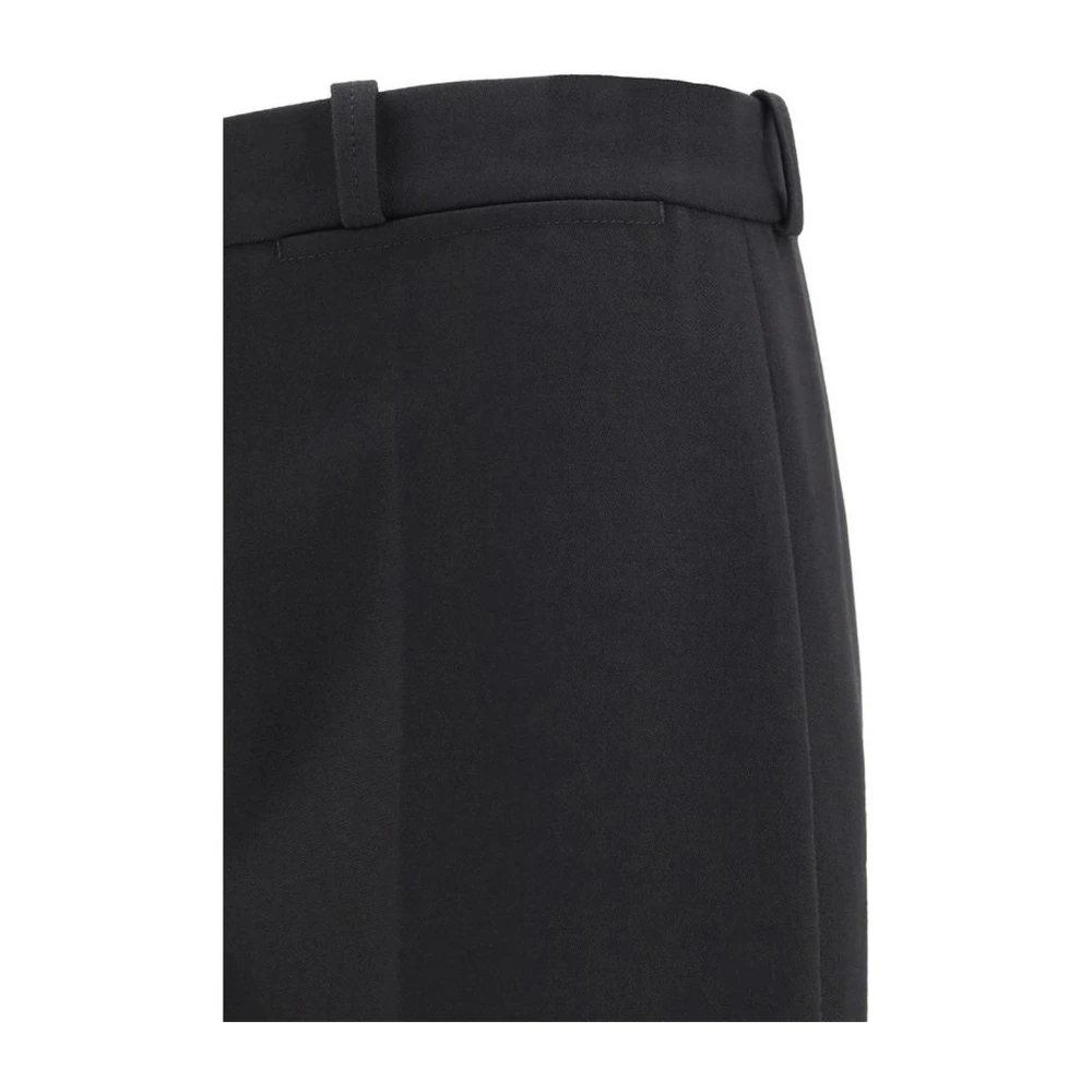 Chloé Wollen Flare Broek met Rits Black Dames