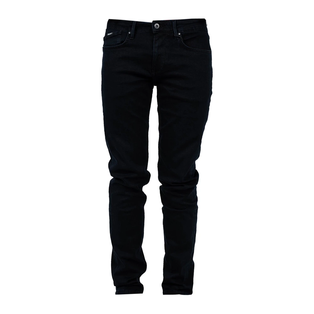 Pepe Jeans Mid Waist Slim-fit Denim Jeans Black Heren