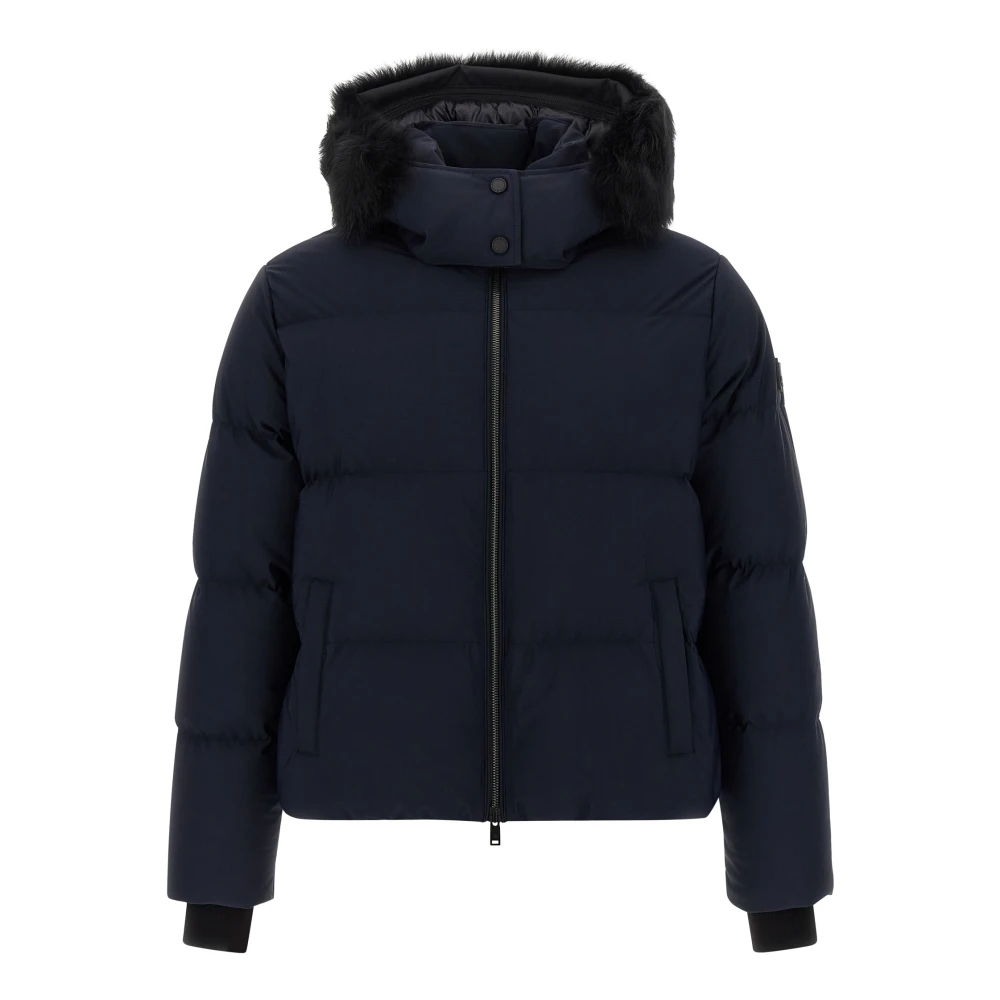 Moose Knuckles Men's Blue Misti Puffer - Down Jackets - M - Jackets