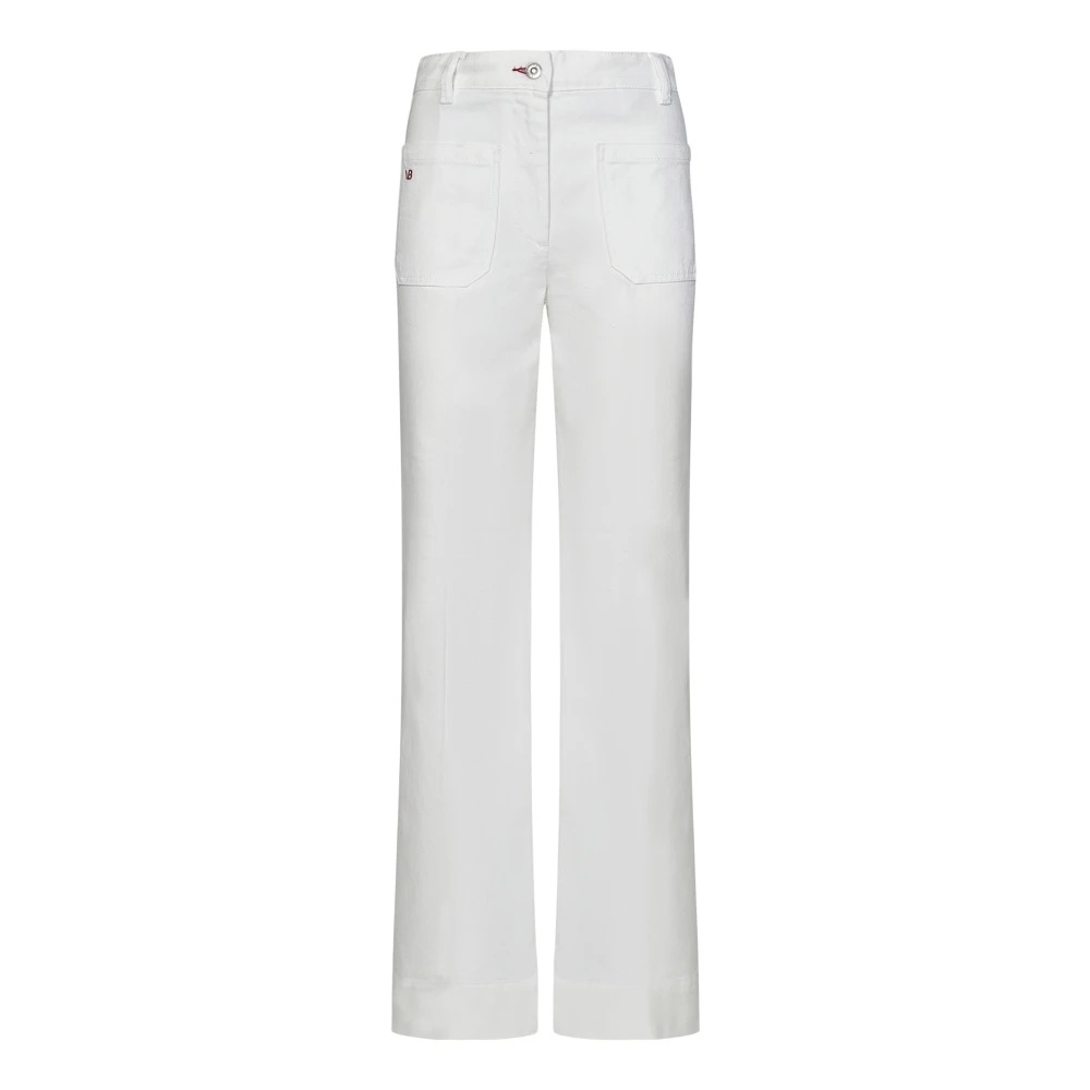 Victoria Beckham Witte Flared Leg Jeans White Dames