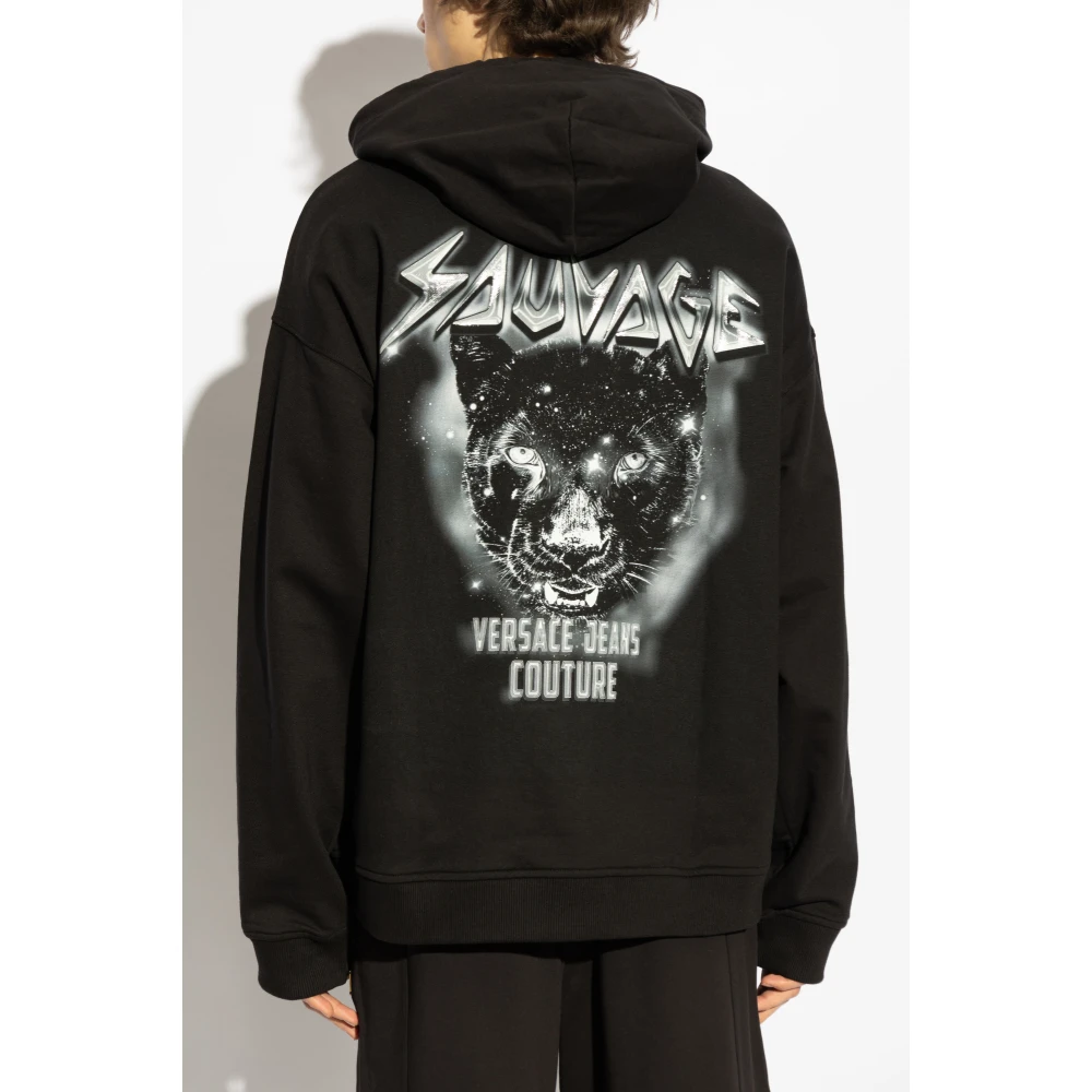 Versace Jeans Couture Gedrukte sweatshirt Black Heren