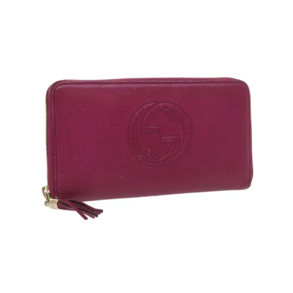 Gucci Vintage Pre-owned Leather wallets Pink Dames