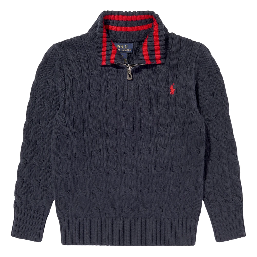 Ralph Lauren Men's Blue Half Zip Jumper