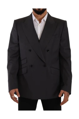Grå Dubbelknäppt 2-Delad SICILIA Blazer